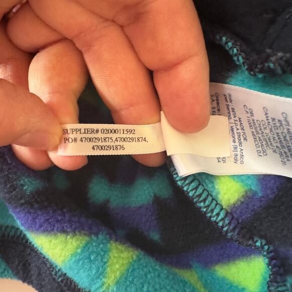 Chaps Sport Full Zip Fleece Vest Size L Aztec Southwestern Tribal Fall Winter - Picture 9 of 9